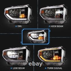 Phares à LED complets VLAND pour Toyota Tundra 2014-2021 avec clignotants séquentiels