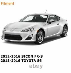 Phares à LED pour Scion FR-S Toyota 86 13-16 Noir/Transparent Projecteur de Phare DRL