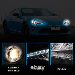 Phares à LED pour Subaru BRZ / Scion FR-S / Toyota 86 de 2013 à 2016 avec projecteur DRL.