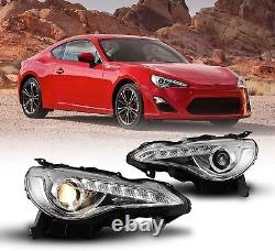 Phares à LED pour Subaru BRZ / Scion FR-S / Toyota 86 de 2013 à 2016 avec projecteur DRL.