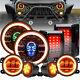 Phares Antibrouillard, Feux De Position, Feux De Freinage Et Clignotants Led Rgb 7'' Combo Pour Jeep Wrangler Jk Jku