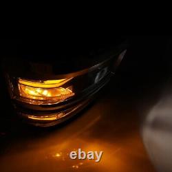 Phares de projecteur LED DRL noirs clairs pour Chevy Silverado 1500 de 2014-2015