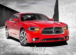 Phares de projecteur LED pour Dodge Charger 2011-2014 Lampes avant séquentielles assorties