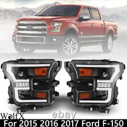 Phares de projecteur LED pour Ford F-150 2015-2017 et Ford F-150 Raptor 2017-2020