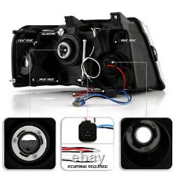 Phares de projecteur à LED avec Halo pour Ford Expedition 2003-2006, gauche + droite