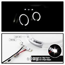 Phares de projecteur à LED avec Halo pour Ford Expedition 2003-2006, gauche + droite