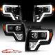 Phares Noirs 2009-14 En Paire Pour Ford F150 Avec Barre Led Pour Conducteur Et Passager