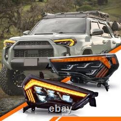 Phares pour Toyota 4Runner 2014-2021 Lampe frontale LED DRL Clignotant séquentiel