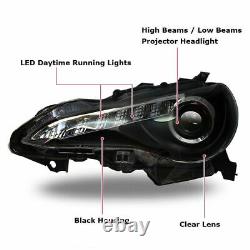 Phares pour Toyota 86 de 2017 à 2020 / Lampes de signalisation à LED pour Subaru BRZ de 13 à 20