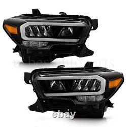 Phares pour Toyota Tacoma LimitedTRD Chrome Full LED Gauche&Droite de 2020-2023