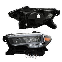 Phares pour Toyota Tacoma LimitedTRD Chrome Full LED Gauche&Droite de 2020-2023