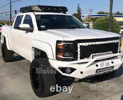 Pour 2014 2015 Chevy Silverado 1500 Pickup Phares LED Projecteur DRL Ensemble Paire