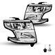 Pour 2015-2020 Chevy Tahoe Suburban Led Drl Phares Projecteurs Chrome Avec Ampoules