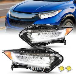 Pour 2019-2022 Honda HRV HR-V Paire d'assemblage de phares à LED complets de style OE L+R