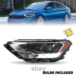 Pour 2019-2023 Volkswagen Jetta LED Non-Projector Phare Lampes Côté Conducteur