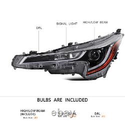 Pour 2020 2021 2022 Toyota Corolla L LE Phares Projecteurs à LED Paire de Phares