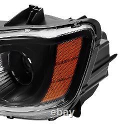 Pour Chrysler 300 2011-2023 Phares de projecteur à LED DRL noirs côté conducteur et passager