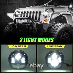 Pour Jeep Wrangler 07-18 JK 7 Kit Combo de phares LED Feux arrière Feux de brouillard et clignotants