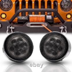 Pour Jeep Wrangler 07-18 JK 7 Kit Combo de phares LED Feux arrière Feux de brouillard et clignotants