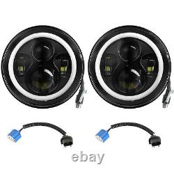 Pour Jeep Wrangler JK 07-18 Combo 7 Phares Halo à LED Clignotants Feux arrière