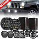 Pour Jeep Wrangler Jk Combo 7 Phares Led Antibrouillard Feu Clignotant Feu De Garde-boue Feu Arrière