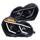 Pour Mercedes Benz W203 Classe C Remplacement Phares Projecteurs à Led Drl Noirs Brillants