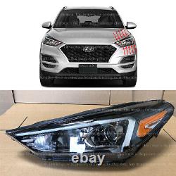 Remplacement du phare avant pour Hyundai Tucson 2019 2020 2021 Halogène avec DRL LED Gauche